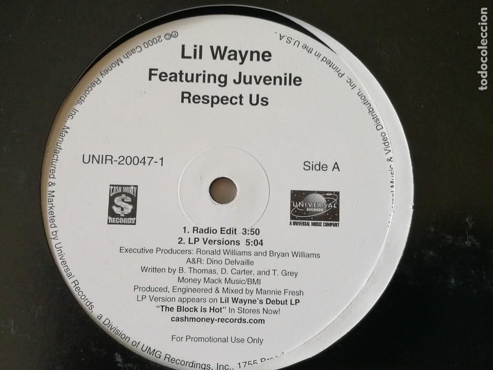 Discos de vinilo: Lil Wayne - Respect Us / Drop It Like Its Hot / Young Playa - 2000 - Foto 1