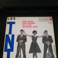 Dischi in vinile: LOS TNT MEDIA NOVIA/DAME FELICIDAD /NO LO VES/BIENVENIDO AMOR 7 PULGADAS EP 1963 RCA VICTOR. Lote 340637873