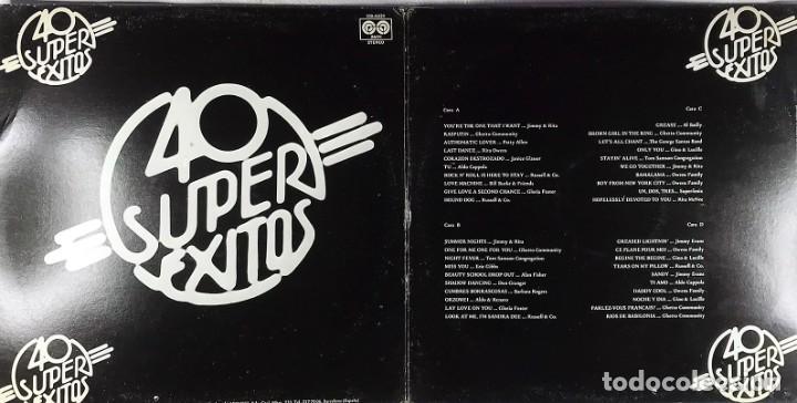 Discos de vinilo: Various &ndash; 40 Super &Eacute;xitos - 2 x LP, Compilation --SPAIN - Foto 2