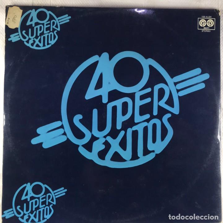 Discos de vinilo: Various &ndash; 40 Super &Eacute;xitos - 2 x LP, Compilation --SPAIN - Foto 3