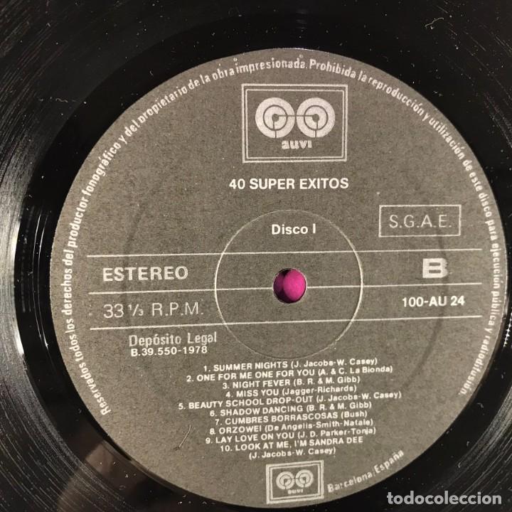Discos de vinilo: Various &ndash; 40 Super &Eacute;xitos - 2 x LP, Compilation --SPAIN - Foto 6