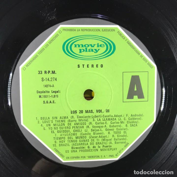 Discos de vinilo: Various &lrm;&ndash; Los Super 20 VOL. 3 - Vinyl, LP, Compilation - SPAIN - Foto 4