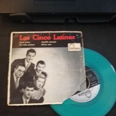 Discos de vinilo: LOS CINCO LATINOS COME PRIMA/TRE VOLTE BACIAMI +2 EP 7'' 1958 FONTANA DISCO VERDE. Lote 340643993