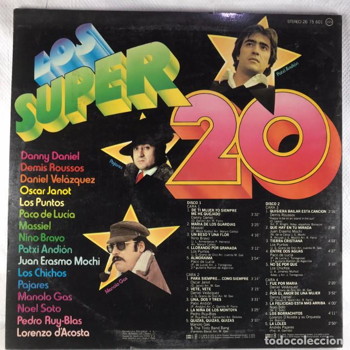 Discos de vinilo: Various &ndash; Los Super 20 - 2 x Vinyl, LP, Compilation - SPAIN - Foto 2