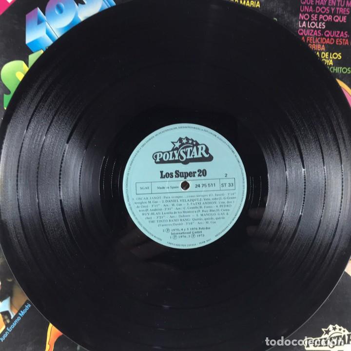 Discos de vinilo: Various &ndash; Los Super 20 - 2 x Vinyl, LP, Compilation - SPAIN - Foto 5
