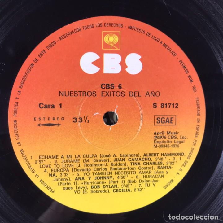 Discos de vinilo: Various &ndash; CBS 6 Nuestros &Eacute;xitos Del A&ntilde;o - Vinyl, LP, Compilation - SPAIN - Foto 4