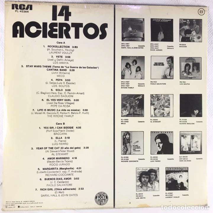 Discos de vinilo: Various &ndash; 14 Aciertos - Vinyl, LP, Compilation - SPAIN - Foto 2
