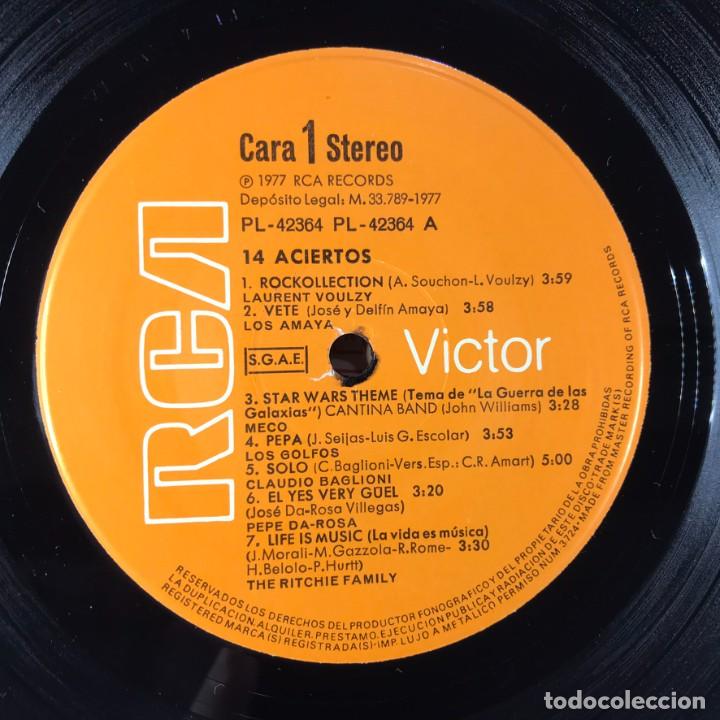 Discos de vinilo: Various &ndash; 14 Aciertos - Vinyl, LP, Compilation - SPAIN - Foto 4