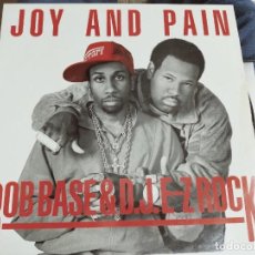Discos de vinilo: ROB BASE & DJ E-Z ROCK – JOY AND PAIN. 1989. GRIND – B MX 1203. FORMATO : 12”. NUEVO. MINT / VG+++. Lote 340702678