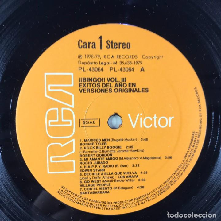 Discos de vinilo: Various &ndash; &iexcl;&iexcl;Bingo!! Vol. 3 - &Eacute;xitos Del A&ntilde;o - Vinyl, LP, Compilation - SPAIN - Foto 6