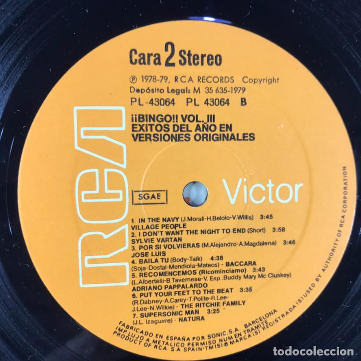 Discos de vinilo: Various &ndash; &iexcl;&iexcl;Bingo!! Vol. 3 - &Eacute;xitos Del A&ntilde;o - Vinyl, LP, Compilation - SPAIN - Foto 8