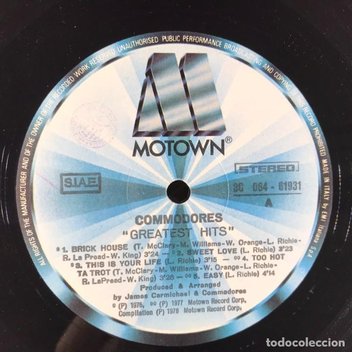 Discos de vinilo: Commodores &ndash; Greatest Hits - Vinyl, LP, Compilation - ITALY - Foto 5