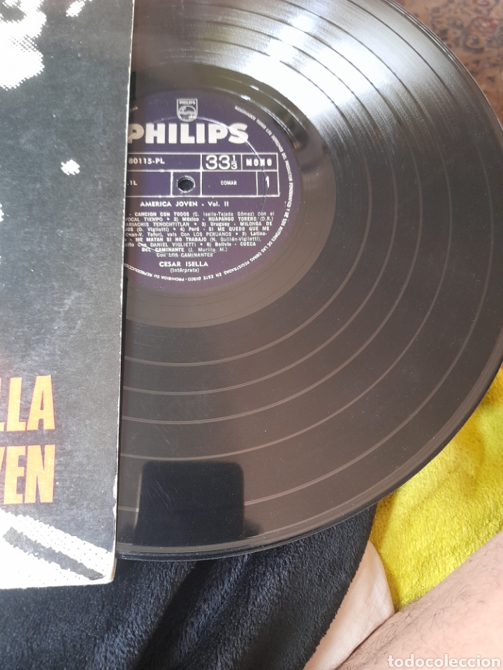 Discos de vinilo: Vinilo, C&eacute;sar Isella, Am&eacute;rica joven - Foto 3