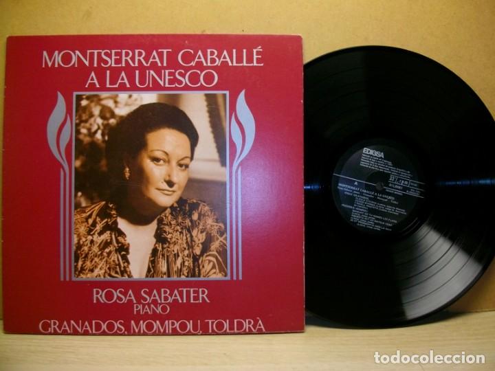 Discos de vinilo: MONTSERRAT CABALL&Eacute; A LA UNESCO LP - Foto 1