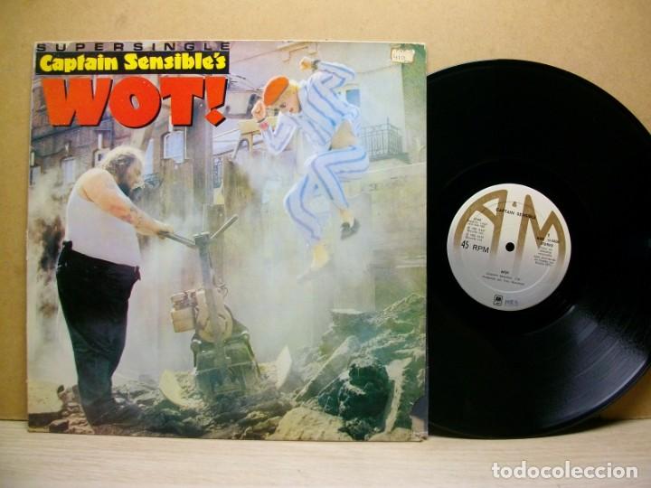 Discos de vinilo: Captain Sensible &ndash; Wot! MAXI 45 RPM LP - Foto 1