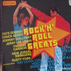 Discos de vinilo: ROCK´N´ROLL GREATS . EXITOS DE ROCKS DESDE 1950 A 1970. Lote 340767018