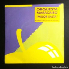 Discos de vinilo: ORQUESTA MARACAIBO - MEJOR SALTA - SINGLE PROMO 1993 CON HOJA DE PRENSA - MANZANA. Lote 340772458