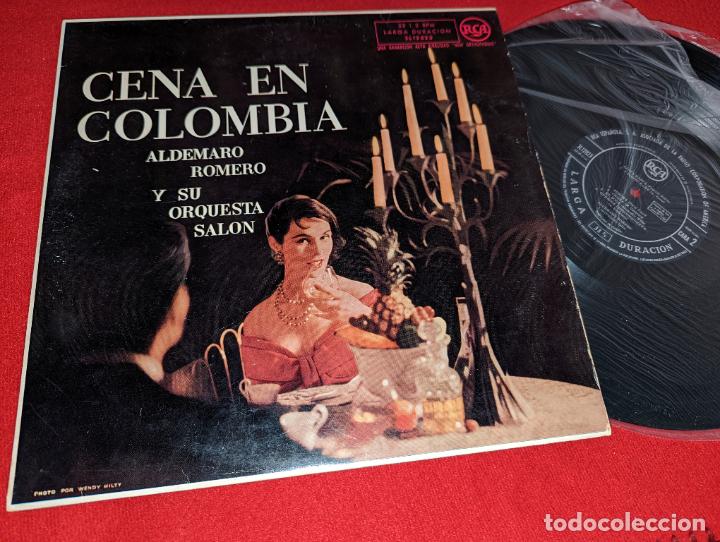 Discos de vinilo: ALDEMARO ROMERO Y SU ORQUESTA SALON Cena en Colombia LP 195? RCA ESPA&Ntilde;A SPAIN LATIN