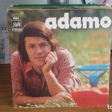Discos de vinilo: B) ADAMO ”FEMME AUX YEUX D'AMOUR / CROQUE CERISE - SG AÑO 1972 - MADE IN FRANCE - LEER DESCRIPCIÓN. Lote 340801233