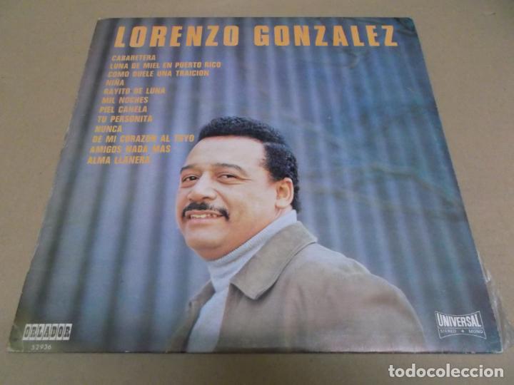 Discos de vinilo: LORENZO GONZALEZ (LP) CIRCULO DE LECTORES A&Ntilde;O &ndash; 1971 - Foto 1
