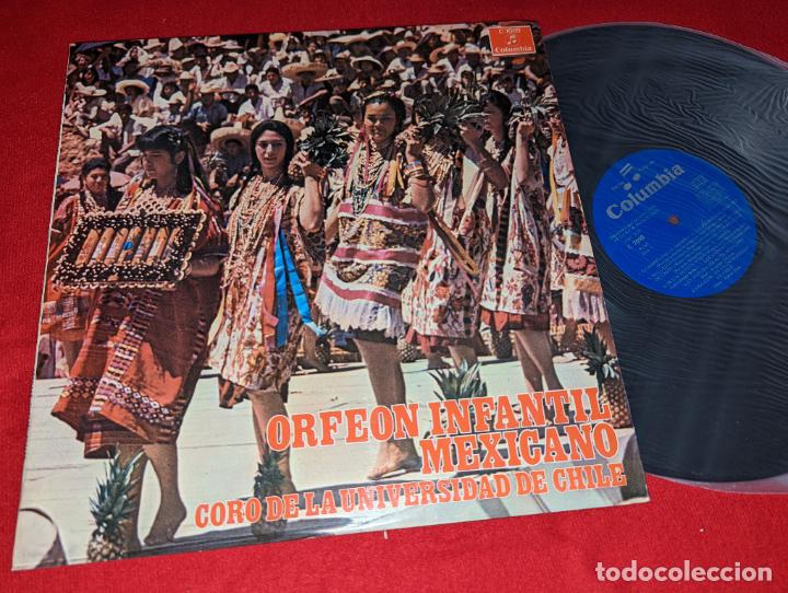 Disques de vinyle: CORO DE LA UNIVERSIDAD DE CHILE Orfeon infantil mexicano LP 1970 Columbia SPAIN CHOIR BOYS