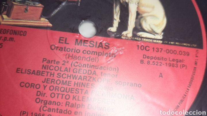 Discos de vinilo: EL MESIAS de HANDEL - Foto 8