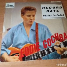 Discos de vinilo: EDDIE COCHRAN RECORD DATE LP. + POSTER. Lote 340815703
