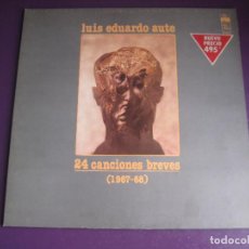 Discos de vinilo: LUIS EDUARDO AUTE ‎– 24 CANCIONES BREVES (1967-68)- LP ARIOLA 1977 - SIN USO. Lote 340838488