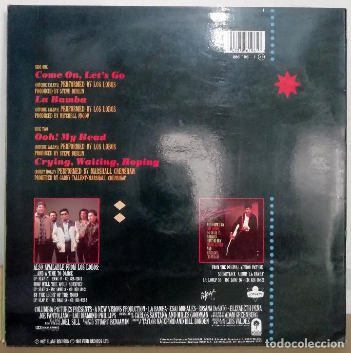 Discos de vinilo: Los Lobos &ndash; Come On, Lets Go Spain 1987 La Bamba - Foto 2