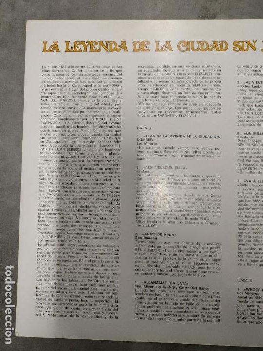 Discos de vinilo: LP. LA LEYENDA DE LA CIUDAD SIN NOMBRE - Foto 4