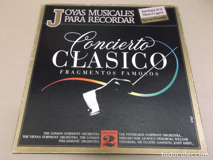 Discos de vinilo: CONCIERTO CLASICO-FRAGMENTOS FAMOSOS (LP) JOYAS MUSICALES PARA RECORDAR A&Ntilde;O &ndash; 1990 &ndash; CAJA CON 3 LP&rsquo;S