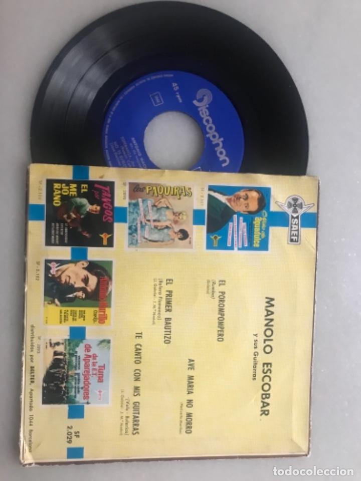 Discos de vinilo: Single Manolo escobar y sus guitarras, Saef. 1961 - Foto 2