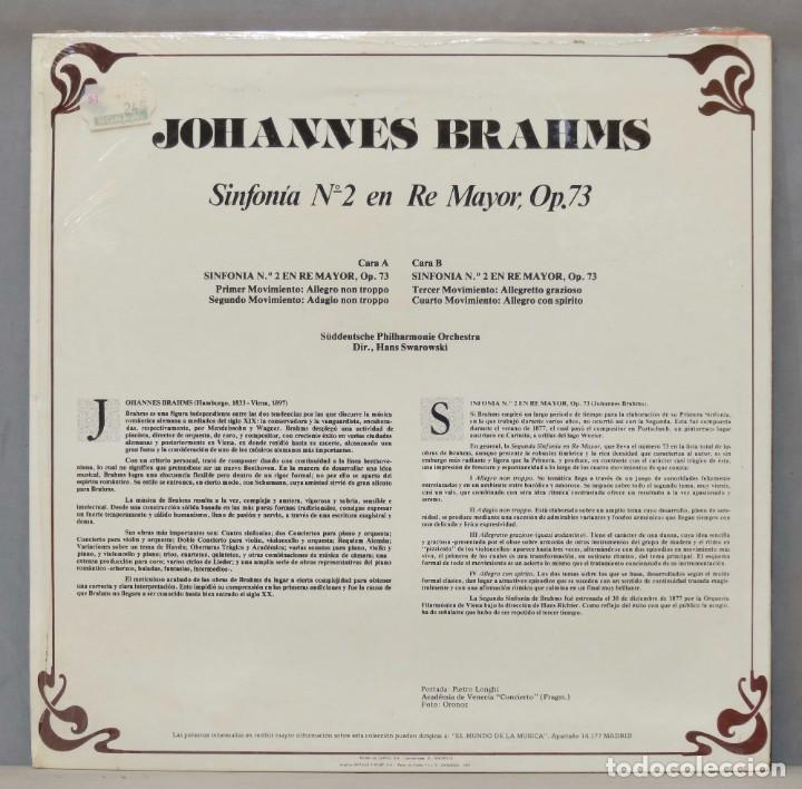 Discos de vinilo: LP. BRAHMS. COLECCION RTVE. 33 - Foto 2