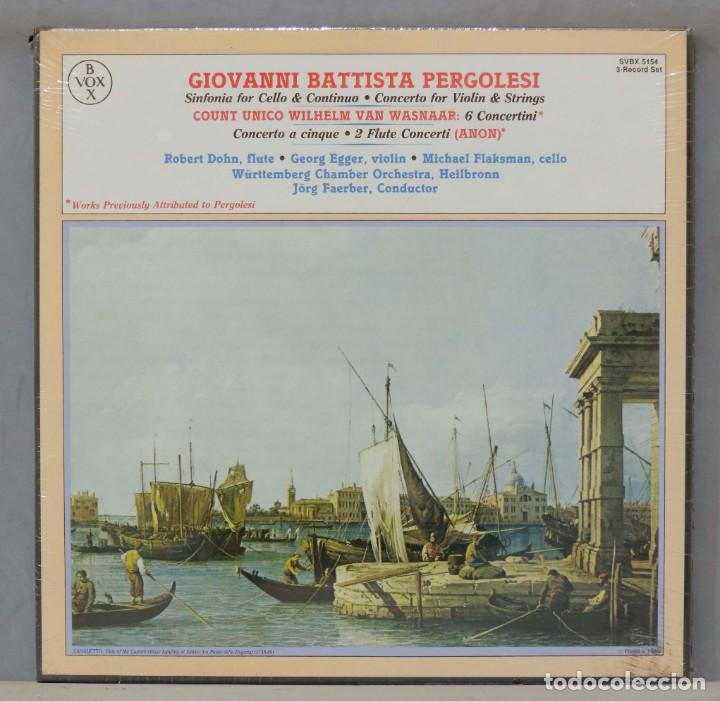 Discos de vinil: CAJA LP. PERGOLESI. WASNAAR. PRECINTADO