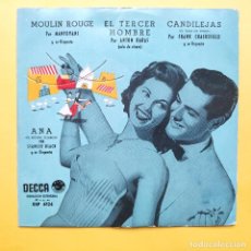 Disques de vinyle: EP ESPAÑOL - MOULIN ROUGE - EL TERCER HOMBRE - CANDILEJAS - ANA. Lote 341073753