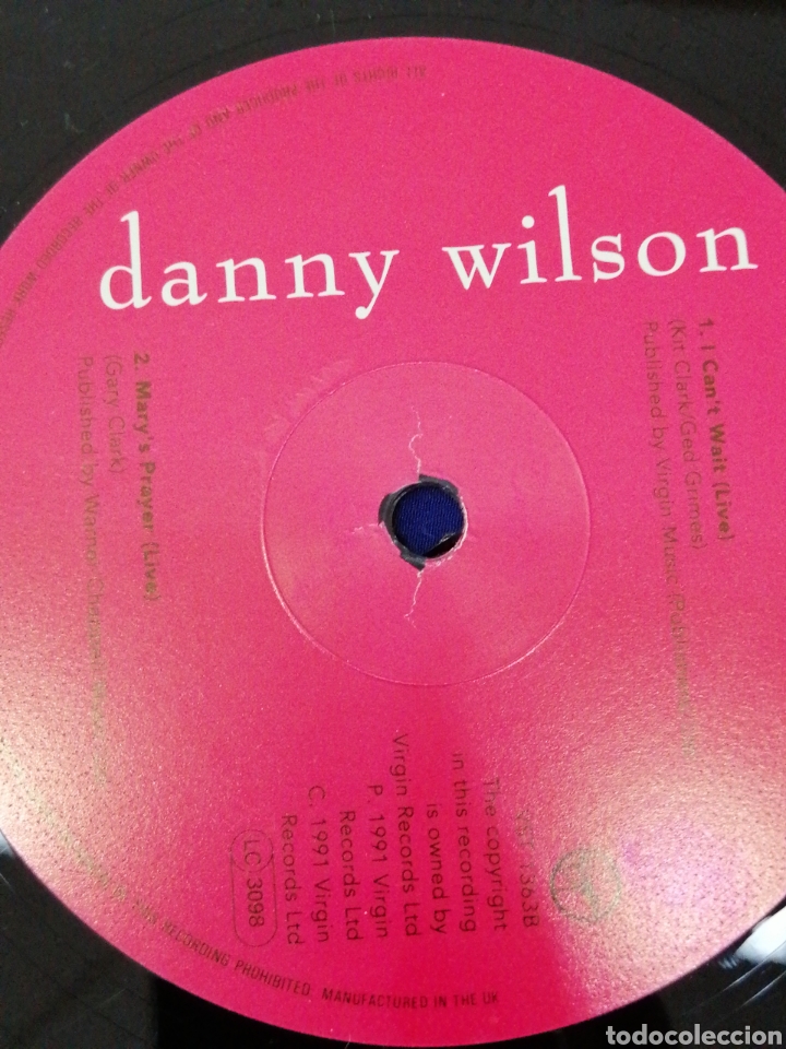 Discos de vinilo: DANNY WILSON EP - Foto 4