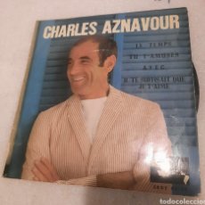 Discos de vinilo: CHARLES AZNAVOUR - LE TEMPS + 3