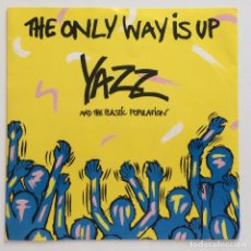 Discos de vinilo: YAZZ AND THE PLASTIC POPULATION ‎– THE ONLY WAY IS UP / BAD HOUSE MUSIC , SCANDINAVIA 1988 BIG LIFE