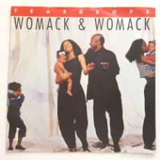 Discos de vinilo: WOMACK & WOMACK ‎– TEARDROPS (REMIX) / CONSCIOUS OF MY CONSCIENCE , GERMANY 1988 ISLAND RECORDS