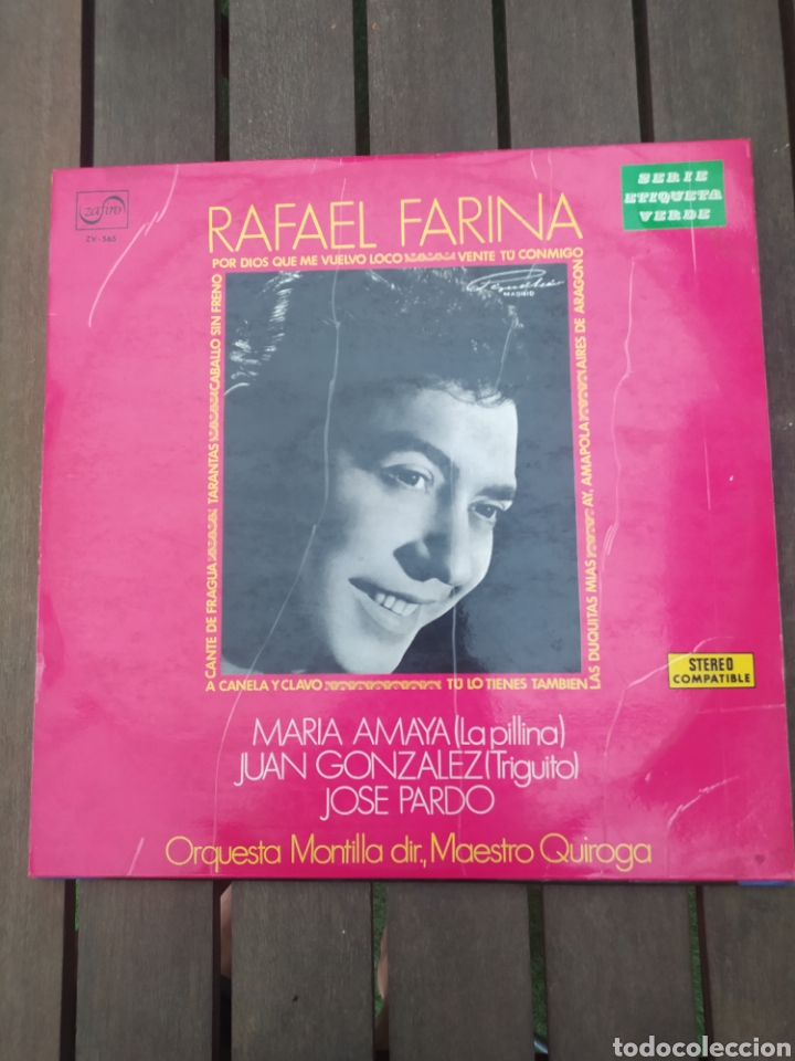 Discos de vinilo: LP Rafael Farina - Foto 1