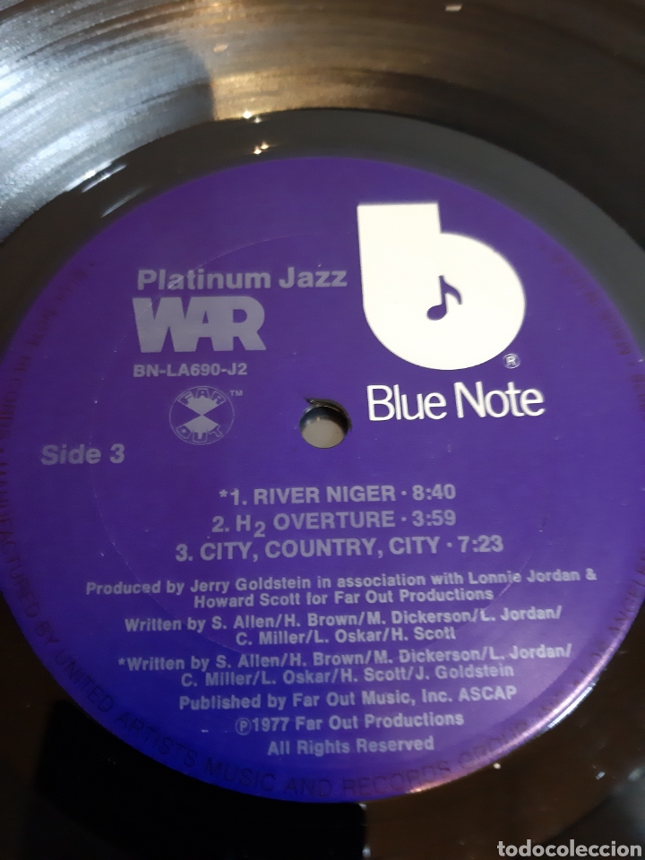 Discos de vinilo: *War&nbsp;&ndash;&nbsp;Platinum Jazz. 1977. Original. U.S.A. LA.3 - Foto 5