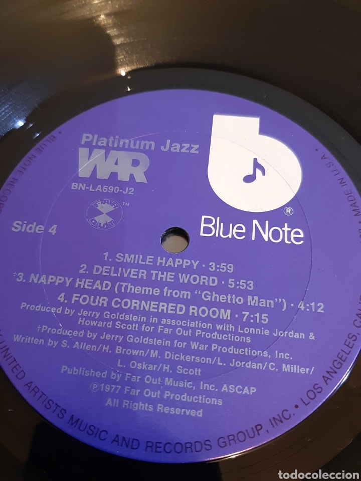 Discos de vinilo: *War&nbsp;&ndash;&nbsp;Platinum Jazz. 1977. Original. U.S.A. LA.3 - Foto 6