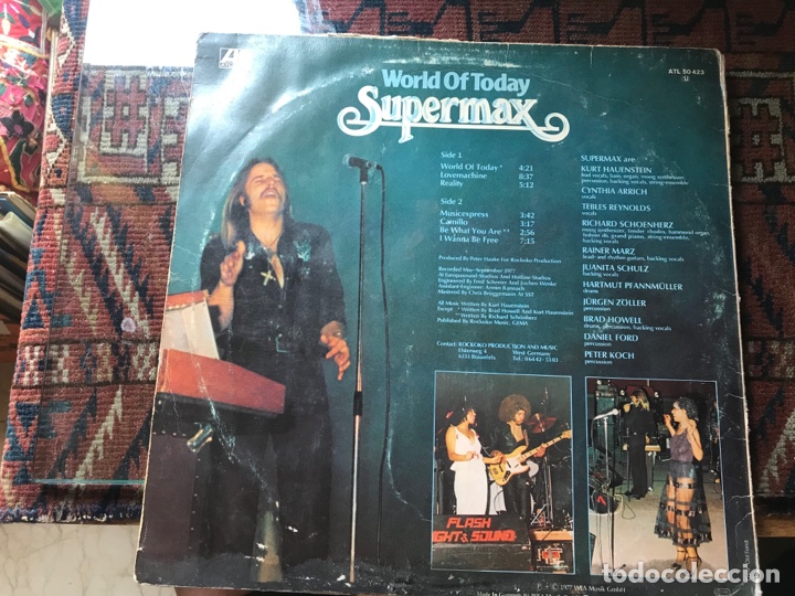 Discos de vinilo: Supermax. World of today - Foto 2