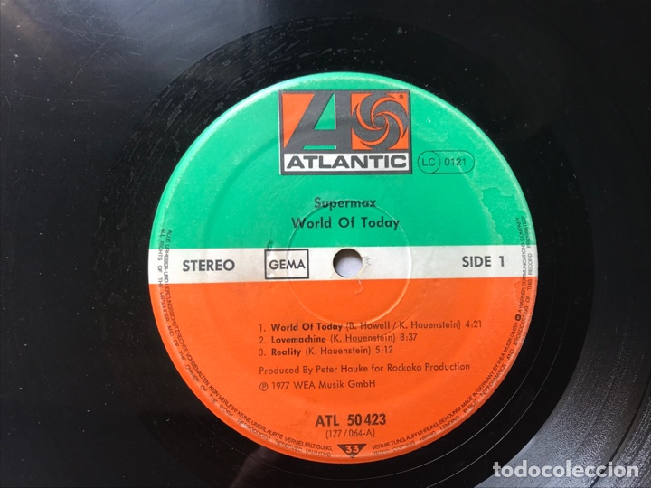 Discos de vinilo: Supermax. World of today - Foto 3