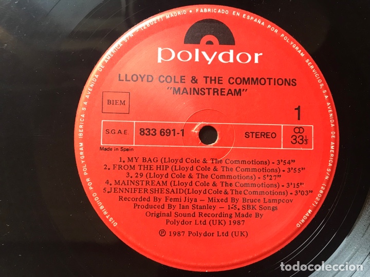 Discos de vinilo: Lloyd Cole and The Commotions. Maindstream - Foto 4