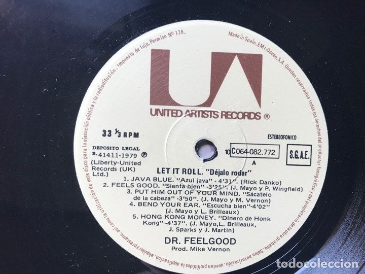 Discos de vinilo: Dr. Feelgood. Let it Roll - Foto 3