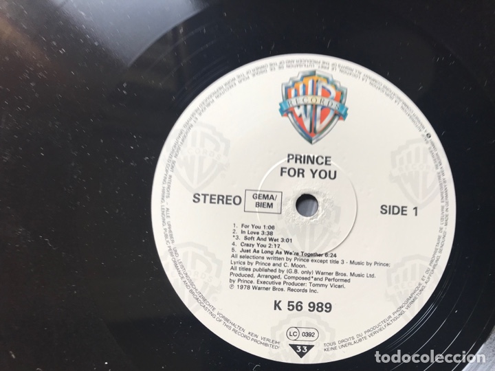Discos de vinilo: Prince. For you - Foto 5
