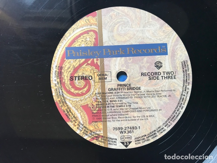 Discos de vinilo: Prince. Grafitti Bridge - Foto 6
