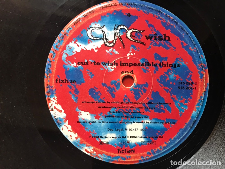 Discos de vinilo: The Cure. Wish - Foto 9
