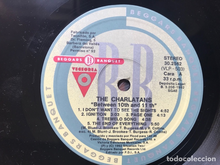 Discos de vinilo: Charlatans. Between 10 th and 11 th. - Foto 4